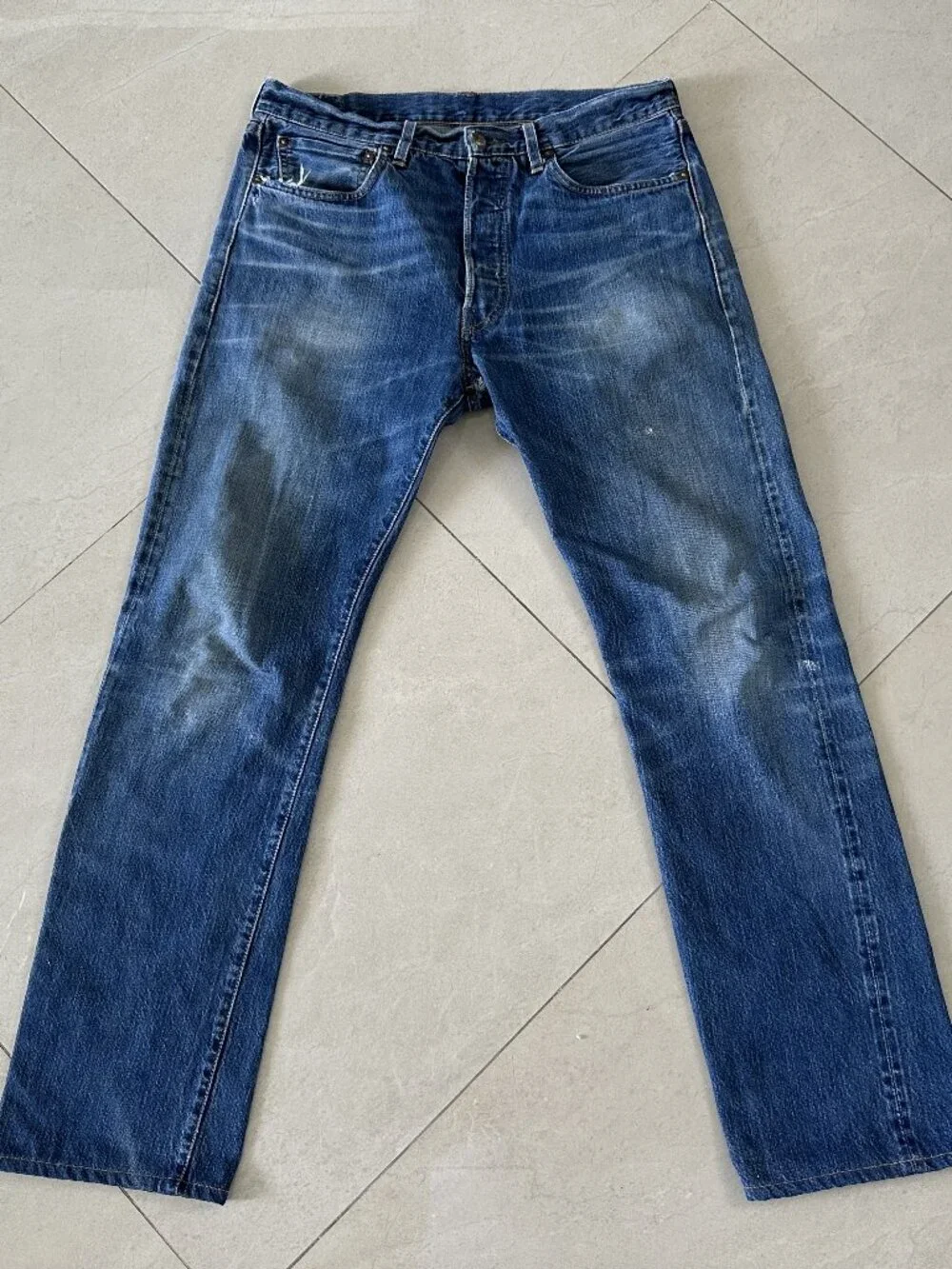 Levi's Vintage Clothing LVC 1947 501xx Selvedge Straight Leg Denim Jeans 33x31 - Picture 1 of 12